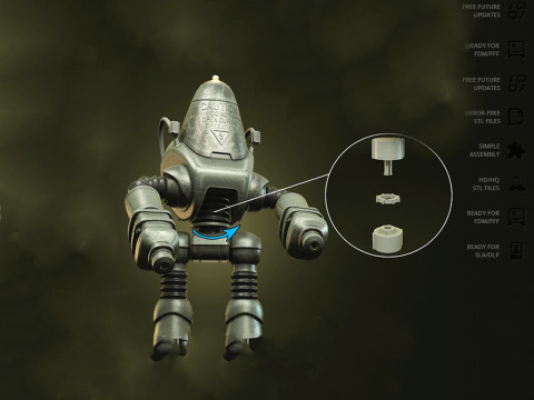 Protectron Figures Ready to Modelo de impresión 3D