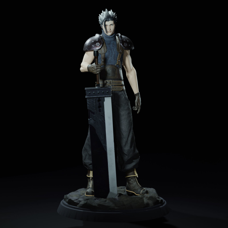 Zack Fair Figures 3Dプリントモデル .c4d .max .obj .3ds .fbx .stl .blend