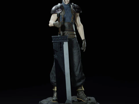 Zack Fair Figure Modello di stampa 3D