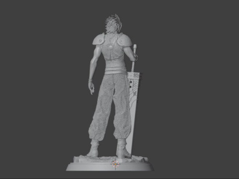 Zack Fair Figures 3Dプリントモデル