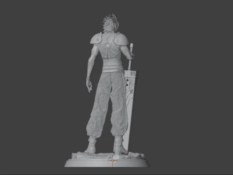 Zack Fair Figures 3D Print Model