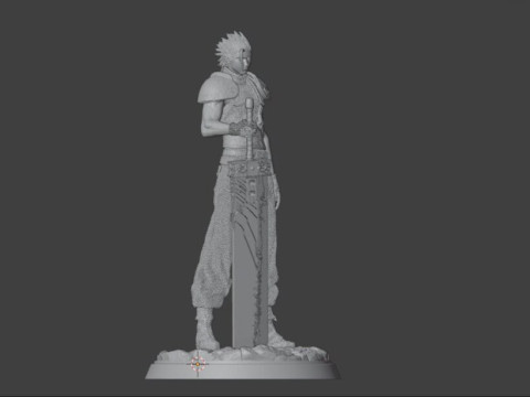 Zack Fair Figures 3Dプリントモデル