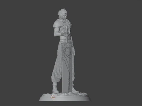 Zack Fair Figures 3D Print Model