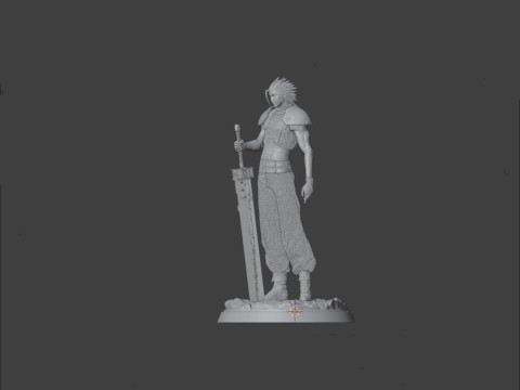 Zack Fair Figures 3Dプリントモデル