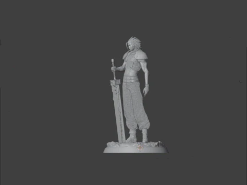 Zack Fair Figures 3D Print Model