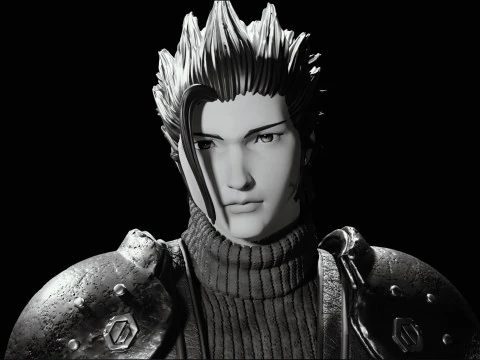 Zack Fair Figures 3D Print Model