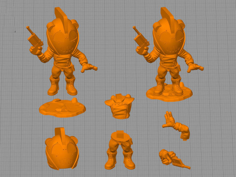 Rocketeer Chibi Figures 3D Print Model