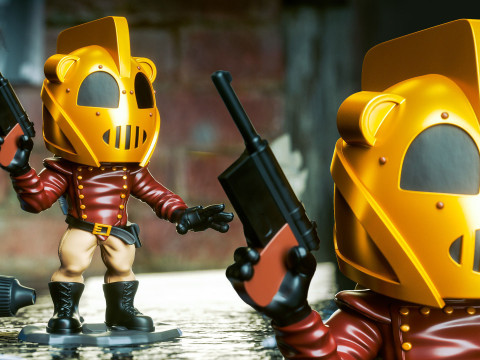 Rocketeer Chibi Figures 3D Print Model