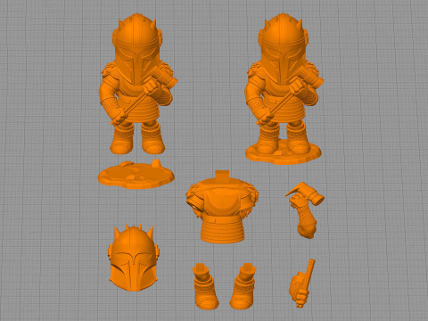 The Armorer Figures Model do druku 3D