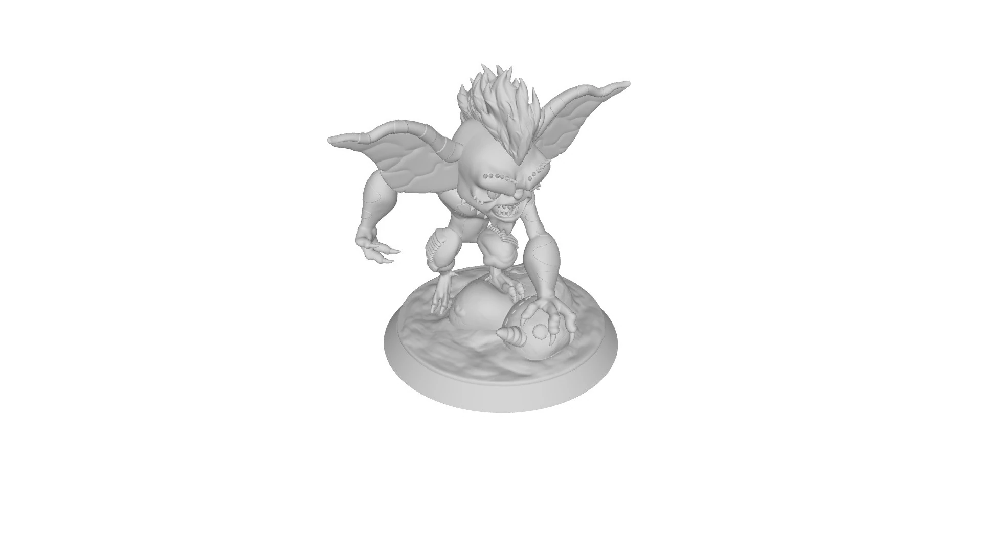 Gremlin Chibi Figures 3D Print Model .c4d .max .obj .3ds .fbx .stl .blend 