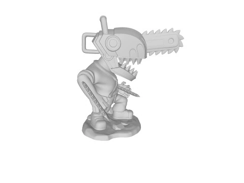 Chainsaw man Chibi Figures 3D Print Model