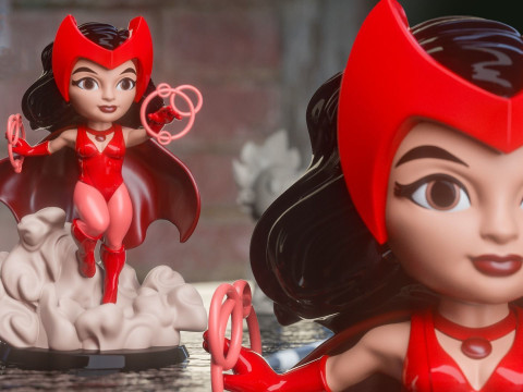 ChibiSTL - Scarlet Witch Chibi Figure 3D प्रिंट मॉडल
