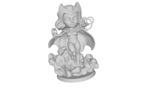 ChibiSTL - Scarlet Witch Chibi Figure 3D Print Model