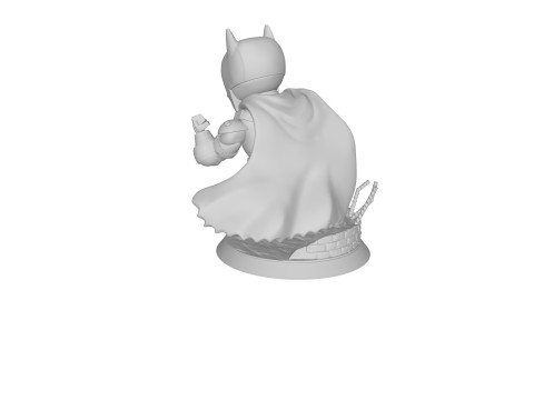 Armoured Batman Chibi Figures 3D Baskı Modeli