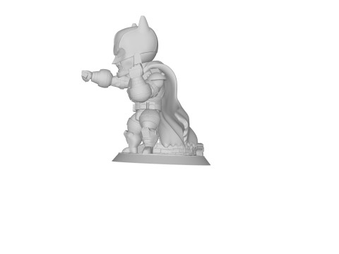 Armoured Batman Chibi Figures 3D Baskı Modeli