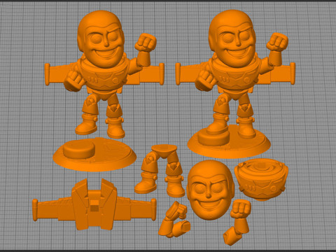Buzz Lightyear Chibi Figures 3D प्रिंट मॉडल