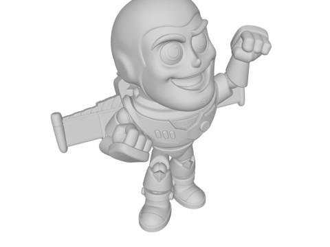 Buzz Lightyear Chibi Figures 3D प्रिंट मॉडल