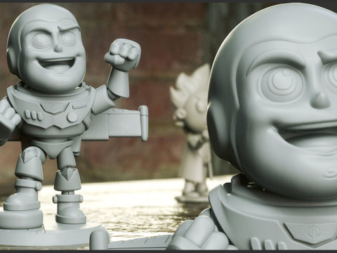 Buzz Lightyear Chibi Figures 3D प्रिंट मॉडल