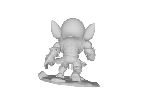 Baraka Chibi Figures 3D Print Model