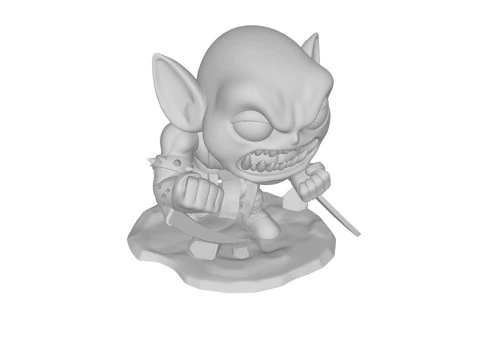 Baraka Chibi Figures 3D Print Model