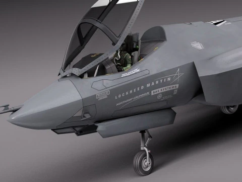 록히드 마틴 F-35 라이트닝 II 피규어 3D 프린트 모델