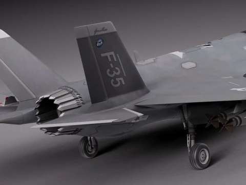 록히드 마틴 F-35 라이트닝 II 피규어 3D 프린트 모델