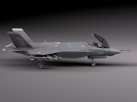 Lockheed Martin F-35 Lightning II Figures 3D Принт Модель