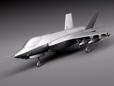 록히드 마틴 F-35 라이트닝 II 피규어 3D 프린트 모델