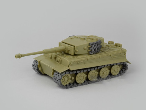 Fab365 Tank Tiger I Figures 3D Принт Модель
