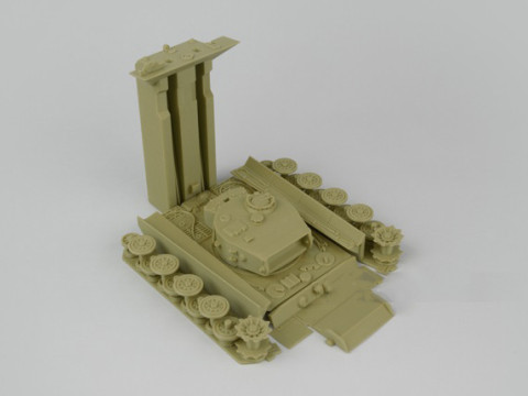 Fab365 Tank Tiger I Figures 3Dプリントモデル