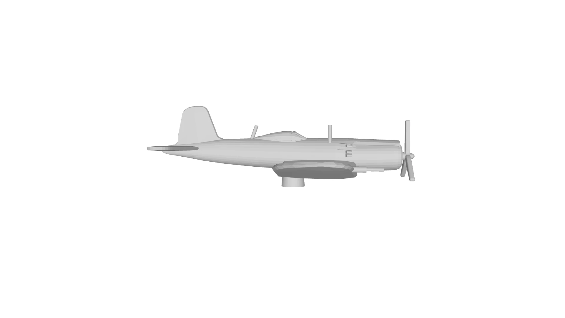 F4U Corsair Figures 3D Print Model .c4d .max .obj .3ds .fbx .stl .blend 