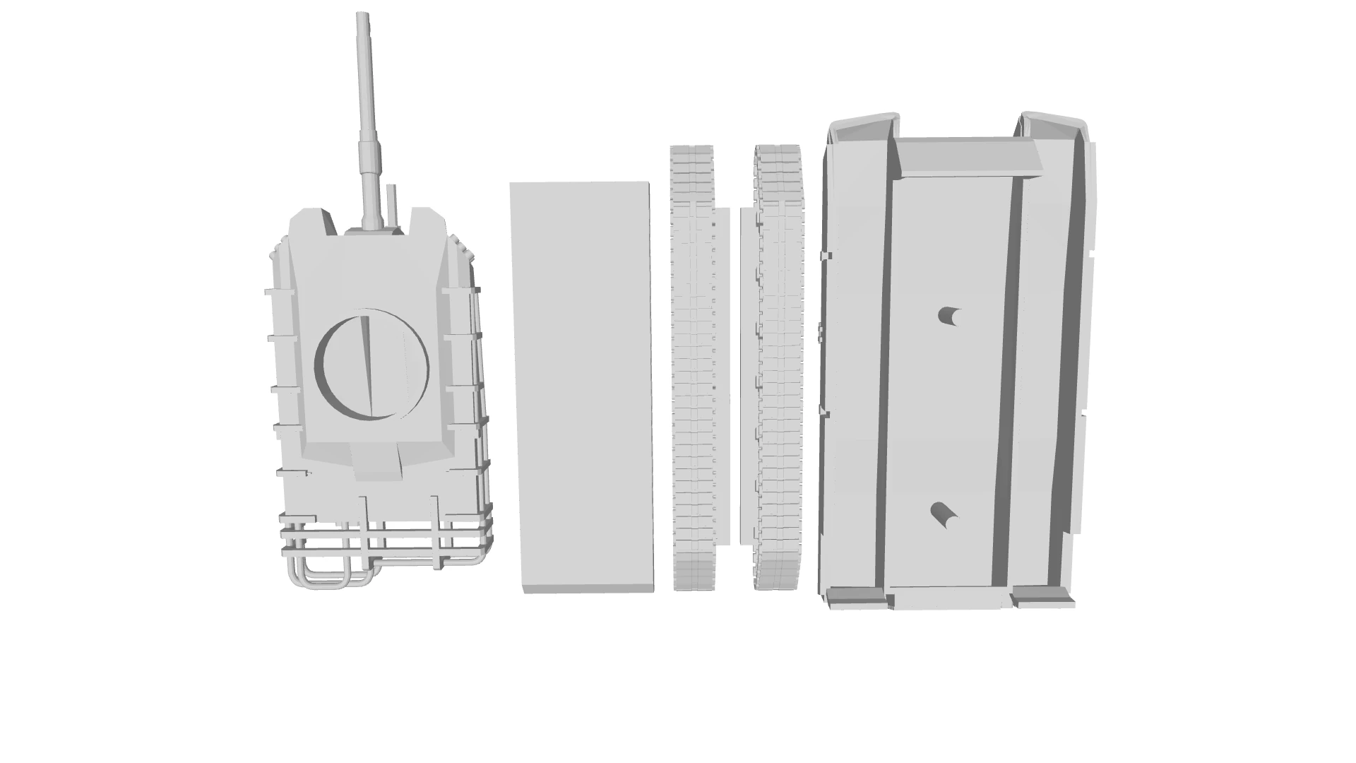 K2TankAll Figures 3D Print Model .c4d .max .obj .3ds .fbx .stl .blend 