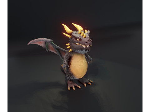 Cartoon Dragons 20 Stylized Dragons Pack 3D Model
