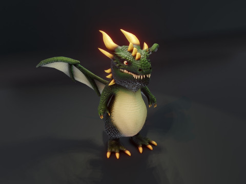 Cartoon Dragons 20 Stylized Dragons Pack 3D Model