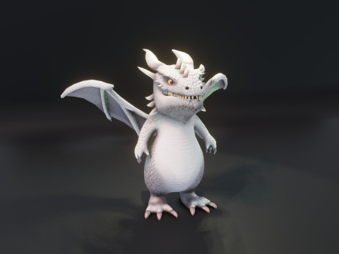 Cartoon Dragons 20 Stylized Dragons Pack 3D Model