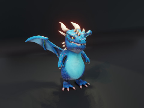 Cartoon Dragons 20 Stylized Dragons Pack 3D Model