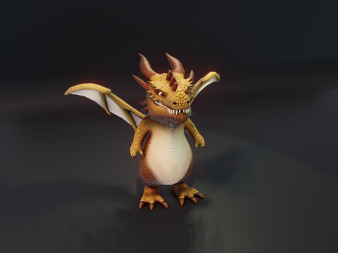 Cartoon Dragons 20 Stylized Dragons Pack 3D Model