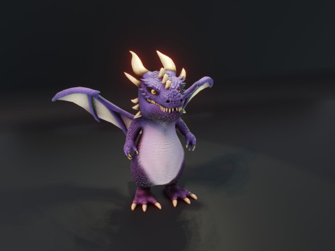 Cartoon Dragons 20 Stylized Dragons Pack 3D Model
