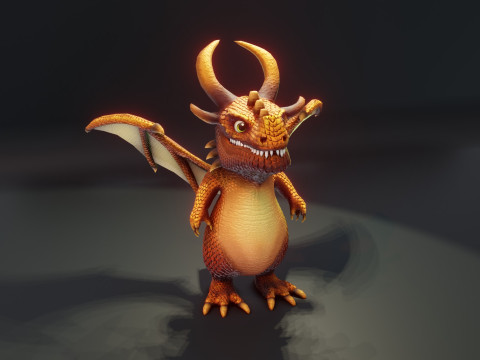 Cartoon Dragons 20 Stylized Dragons Pack 3D Model