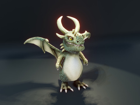 Cartoon Dragons 20 Stylized Dragons Pack 3D Model