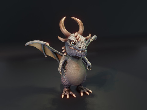 Cartoon Dragons 20 Stylized Dragons Pack 3D Model