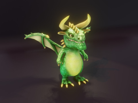 Cartoon Dragons 20 Stylized Dragons Pack 3D Model
