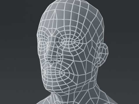 Male Body Base Mesh Modelo 3D