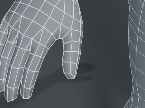 Girl Body Base Mesh 3D Модель