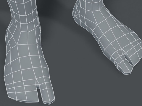 Girl Body Base Mesh 3D Модель