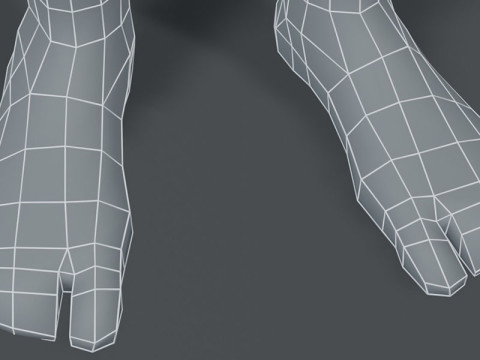 Boy Body Base Mesh Model 3D