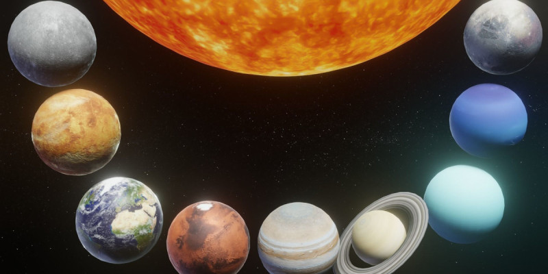 Photorealistic Solar System 3D Model .c4d .max .obj .3ds .fbx .stl .blend 