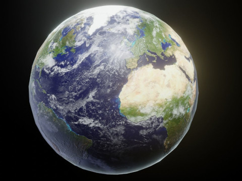 Photorealistic Solar System 3D Model
