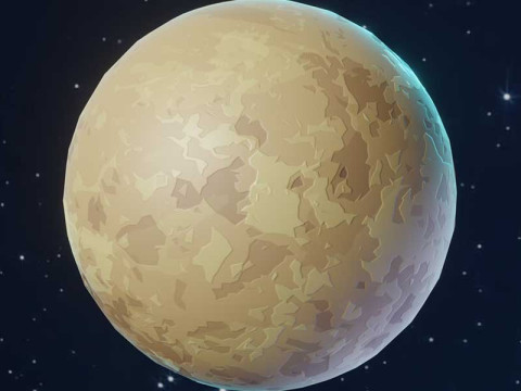 Stylized Solar System 3D 모델