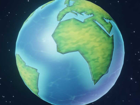 Stylized Solar System 3D 모델